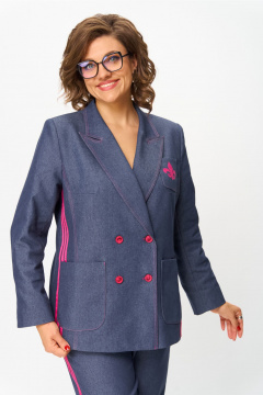 Жакет Andina city 4018-25 синий - фото 4