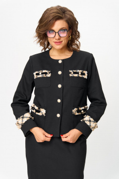 Жакет, юбка Andina city 9079-25 черный - фото 5