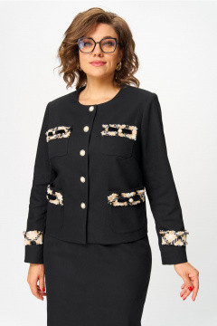 Жакет, юбка Andina city 9079-25 черный - фото 3