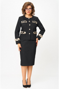 Жакет, юбка Andina city 9079-25 черный - фото 2