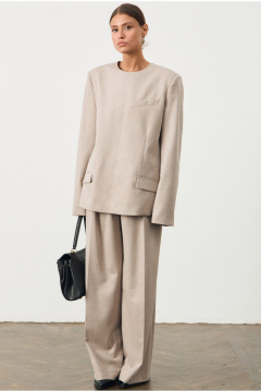 Брюки, жакет ATTIKA А3431-2 бежевый - фото 1
