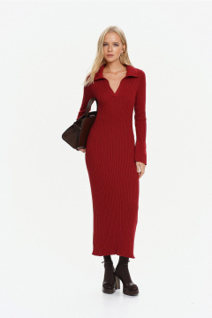 Платье THE VERY 2412 бордовый - фото 3