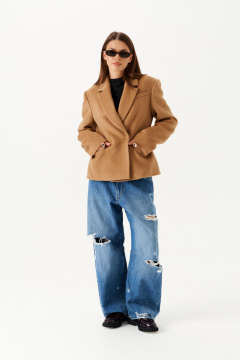 Жакет ELLETTO 3912 кэмел - фото 4