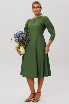 Платье Anelli 1647 дартмутский_зеленый - фото 4