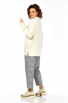 Брюки, джемпер Jurimex 3394 молоко-джинс - фото 2