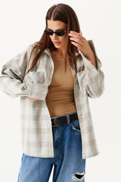 Блуза ELLETTO LIFE 3915 серый - фото 3