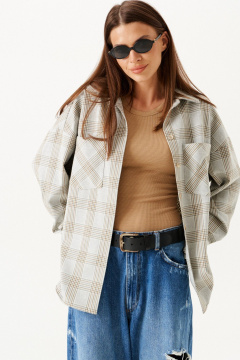 Блуза ELLETTO LIFE 3915 серый - фото 1