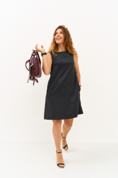 Платье FAMA 24110-2 графит - фото 3