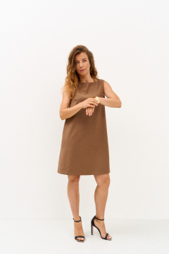 Платье FAMA 24110-4 коричневый - фото 2