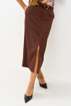Юбка FAMA 24111-2 коричневый - фото 4
