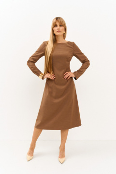 Платье FAMA 24113-2 коричневый - фото 1