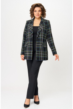 Жакет БелЭльСтиль 762-3_24_22 черный твид - фото 4