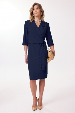 Платье Твой имидж 2196 синий - фото 1