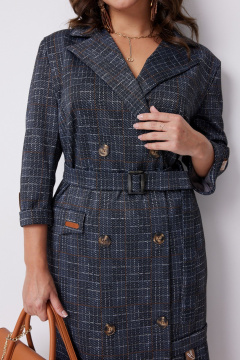 Платье Твой имидж 2237 синий - фото 4