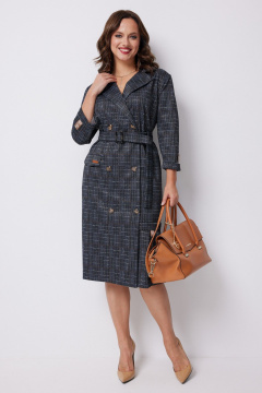 Платье Твой имидж 2237 синий - фото 2