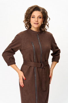 Платье, рубашка Bonna Image 861/2 коричневый - фото 2