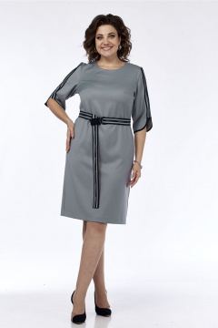 Платье Lady Style Classic 2894 серый_тон - фото 2