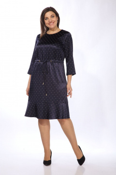 Платье Lady Style Classic 2674 темно-синий_с_бежевым - фото 1