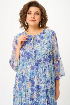 Платье Lady Style Classic 3007 синий_тон - фото 3