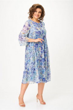 Платье Lady Style Classic 3007 синий_тон - фото 2