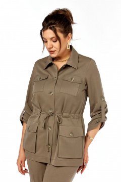 Брюки, жакет Lady Style Classic 2151/6 бежево-коричневый - фото 4