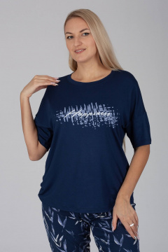 Брюки, майка Belarusachka С5984 неви/спирея неви - фото 4