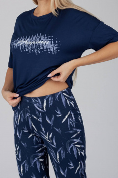 Брюки, майка Belarusachka С5984 неви/спирея неви - фото 3