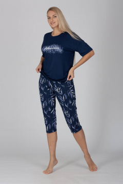 Брюки, майка Belarusachka С5984 неви/спирея неви - фото 1