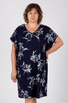 Туника Belarusachka С3791 хризантема/неви - фото 1