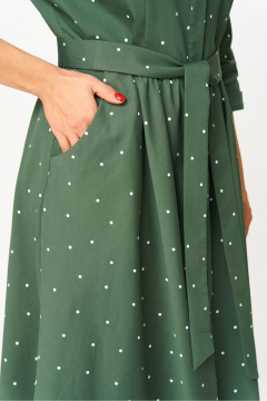 Платье DaLi 5348А горох_олива - фото 5