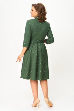 Платье DaLi 5348А горох_олива - фото 4
