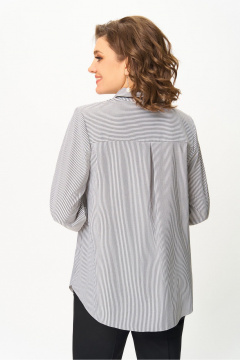 Блуза DaLi 4611 серая_полоска - фото 5