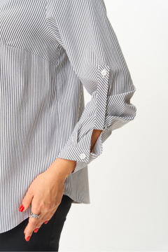 Блуза DaLi 4611 серая_полоска - фото 4