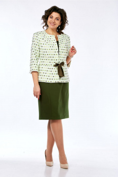 Жакет, платье Lady Style Classic 2665 зеленый - фото 2
