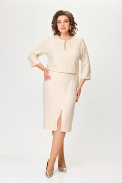 Платье Lady Style Classic 2903 бежевый - фото 2