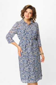 Платье Lady Style Classic 1861/6 синий - фото 3