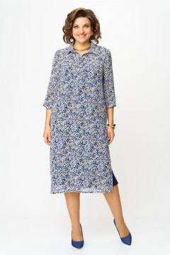 Платье Lady Style Classic 1861/6 синий - фото 2