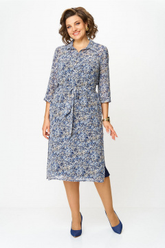 Платье Lady Style Classic 1861/6 синий - фото 1