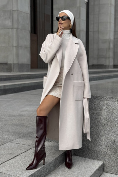 Пальто DAVA 7002 жемчужный - фото 4