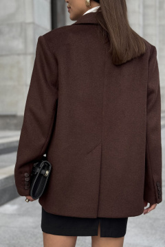 Пальто, жакет DAVA 7009 шоколадный - фото 3