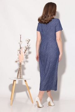 Платье прямое из стрейчевого хлопка с карманами Fortuna ШЖ 629 птицы - фото 4