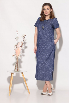 Платье прямое из стрейчевого хлопка с карманами Fortuna ШЖ 629 птицы - фото 2