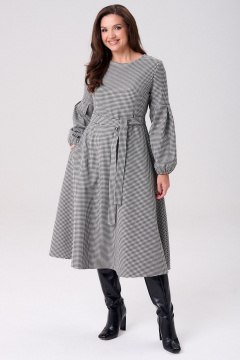 Платье Your size 2269 черно-белый - фото 1