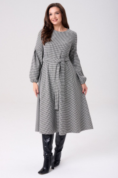 Платье Your size 2269 черно-белый - фото 2