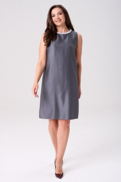 Платье Your size 2270 серый - фото 1