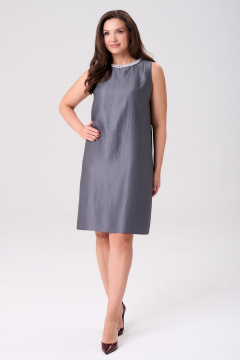 Платье Your size 2270 серый - фото 5