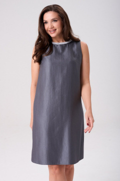 Платье Your size 2270 серый - фото 2