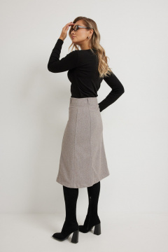 Юбка Mirolia 1263 коричневый_елочка - фото 5