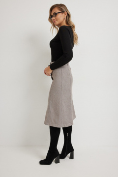 Юбка Mirolia 1263 коричневый_елочка - фото 4