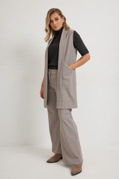 Жилет Mirolia 507 коричневый_елочка - фото 2